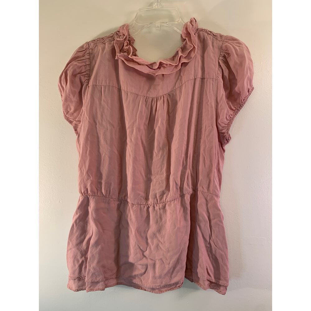 LAPIS Women’s Dusty Rose Peplum Short Sleeve Top / Size: Medium - Picture 6 of 6